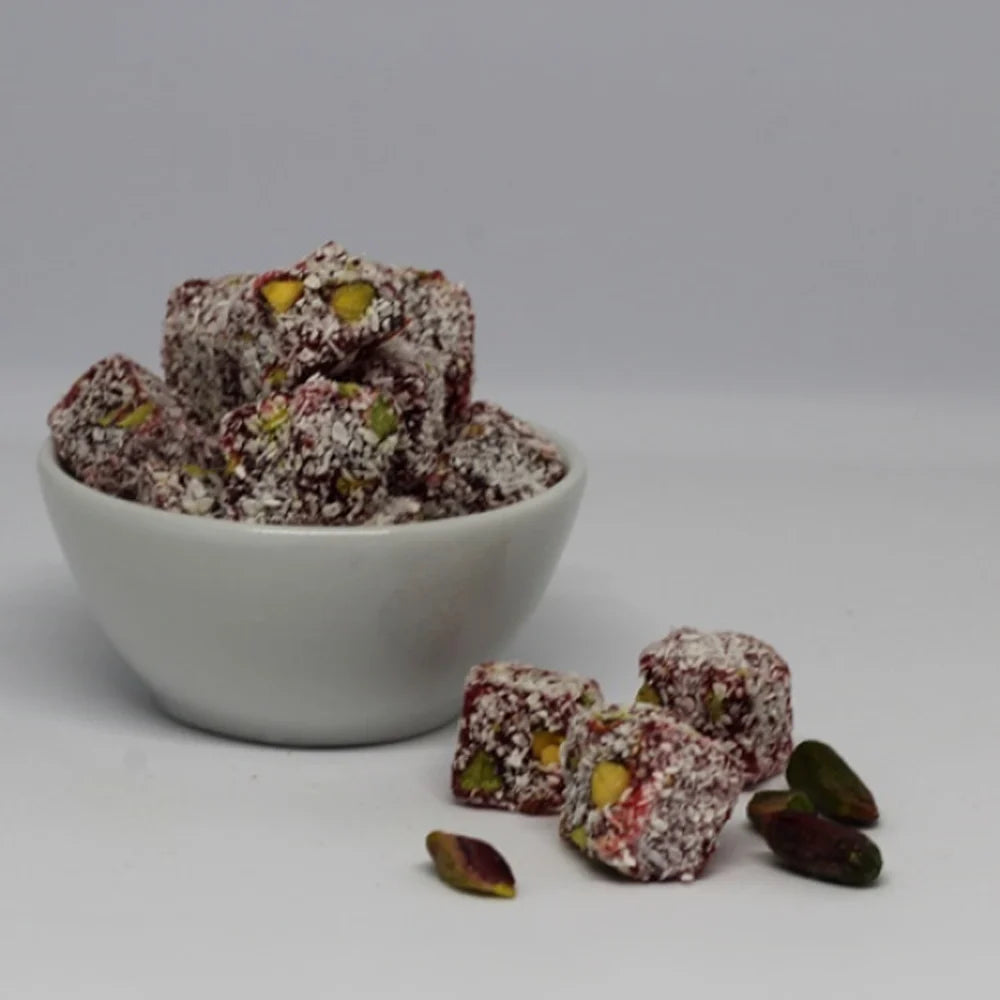 Narlı Antep Fıstıklı Çifte Kavrulmuş Lokum